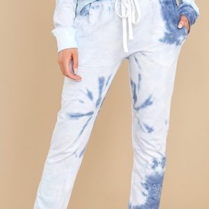 Sea Blue Tie Die Sweatpants